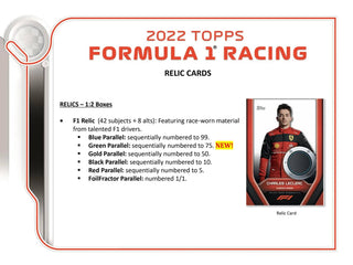 2022 Topps Formula 1 F1 Flagship Racing Hobby Box