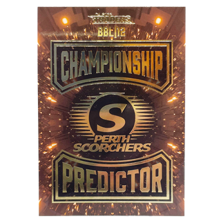 CA BBL 2022 Traders Perth Scorchers Championship Predictor - 093/145