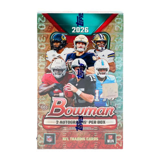 PREORDER:  2026 Topps Bowman Football Hobby Box (ETA 12th Oct)