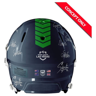 Canberra Raiders 2025 Team Signed Riddell Speed Replica Helmet