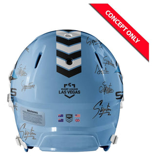 Cronulla-Sutherland Sharks 2025 Team Signed Riddell Speed Replica Helmet