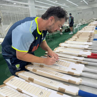 Australian 25/26 Ashes Glory Team Signed Bat Display - Pre Order