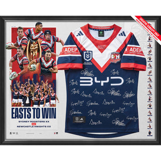 PREORDER:  Sydney Roosters 2026 Premiers Team Signed Jersey