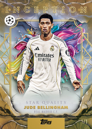 PREORDER:  2025/26 Topps Inception UEFA Club Competitions Soccer Hobby Box (ETA Release 30 July)