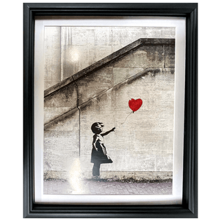 Banksy ‚ÄúBalloon Girl‚Äù 16x20 Print Framed