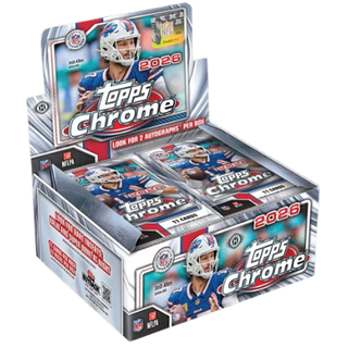 PREORDER: 2026 Topps Chrome® Football -  Hobby Jumbo Box  (Release 18th November 4pm )