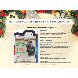2025 Topps Holiday Baseball Tin - Pre Order