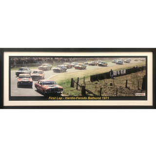 1971 Bathurst Race Start Panoramic Framed Licensed Colour Photo Framed