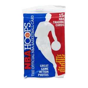 NBA 1989-90 Hoops Factory Sealed Pack.