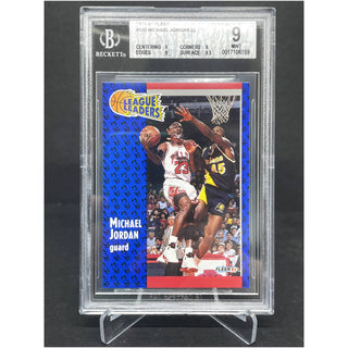 1991-92 Fleer Michael Jordan LL BGS 9 Mint