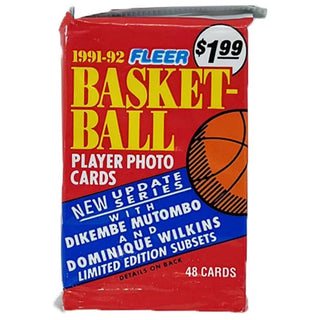 1991-92 Fleer Series 2 Basketball Jumbo Pack