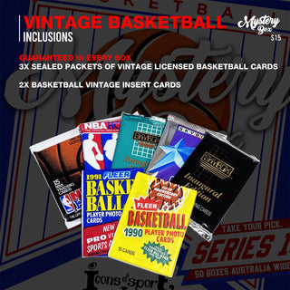 Vintage Basketball Trading Card Mystery Box – Series 15