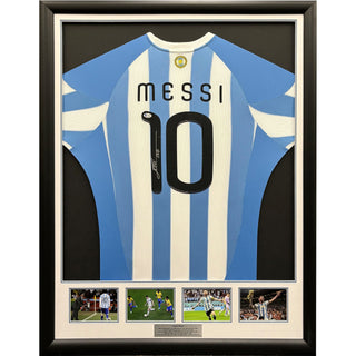 2010 Lionel Messi Hand Signed Argentina Number 10 Jersey Beckett Authentic