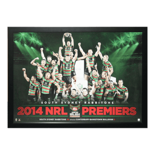 2014 Nrl South Sydney Rabbitohs Premiers Celebration Framed