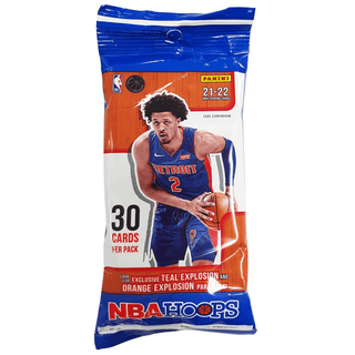 2021/22 Panini NBA Hoops Basketball Jumbo Value Pack (Teal and Orange Explosion Parallels!)