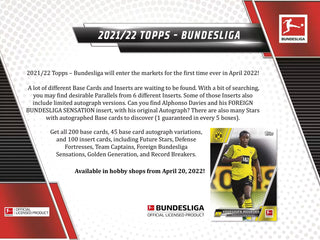 2021/22 Topps Bundesliga Soccer Hobby Box