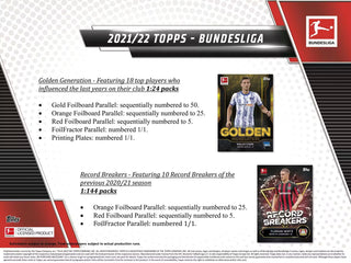 2021/22 Topps Bundesliga Soccer Hobby Box