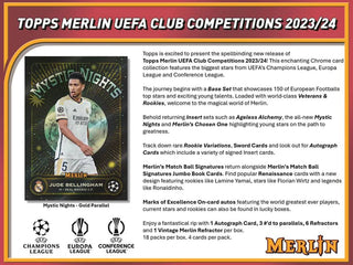 2023-24 Topps Chrome Merlin UEFA Club Competitions Soccer Hobby Box