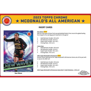 2023-24 Topps Chrome McDonalds All-American Basketball Blaster Box