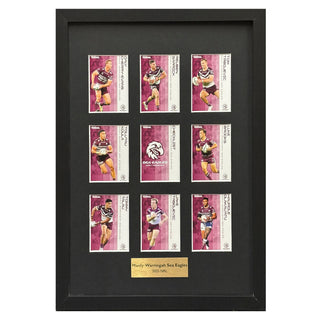 Manly Sea Eagles 2025 NRL Titanium Framed Card Team Set