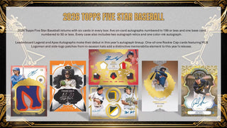 PREORDER: 2026 Topps Five Star Baseball Hobby Box (Release 28th Oct 4pm)
