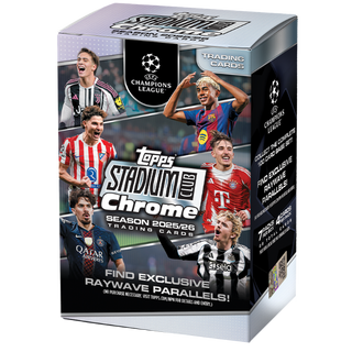 PREORDER:  2025/26 Topps Stadium Club Chrome UEFA Champions League Soccer Value Box (4th Nov 2026 4pm)