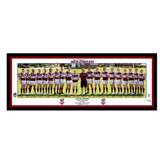 2008 Manly Sea Eagles Premiers Panoramic Framed