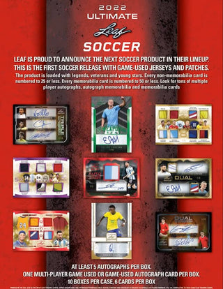 2022 Leaf Ultimate Soccer Hobby Box