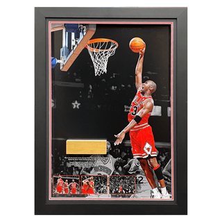 Games Used Chicago Bulls Stadium Flooring Framed