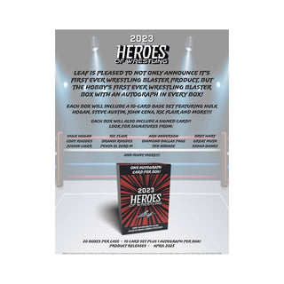 2023 Leaf Heroes of Wrestling Blaster Box