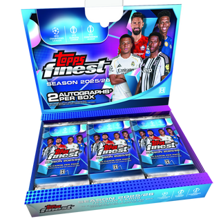 PREORDER 25th June: 2025/26 Topps® Finest UEFA Club Competitions Soccer Hobby Box