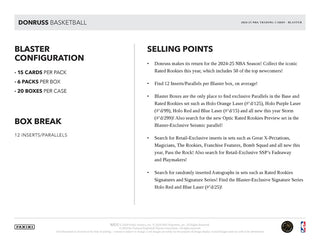 2024-25 Panini Donruss Basketball 6-Pack Blaster Box