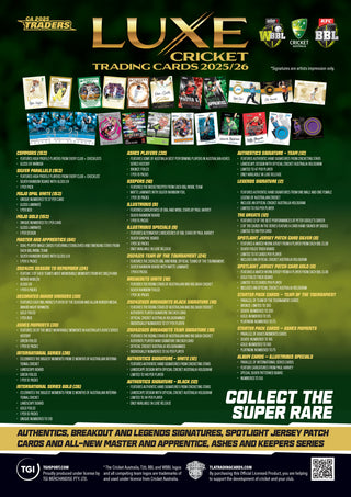 2025-26 TGI Cricket Traders Hobby Box - Presale November