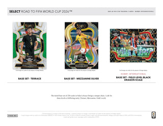 2025-26 Panini Select Road to FIFA World Cup Soccer Hobby International Box - Back Order (27/08/2026)