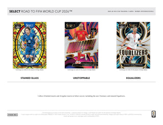 2025-26 Panini Select Road to FIFA World Cup Soccer Hobby International Box - Back Order (27/08/2026)