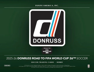 2025-26 Panini Donruss Road to World Cup Soccer Hobby Box - Backorder