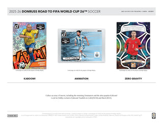 2025-26 Panini Donruss Road to World Cup Soccer Hobby Box - Backorder