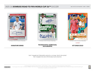 2025-26 Panini Donruss Road to World Cup Soccer Hobby Box - Backorder