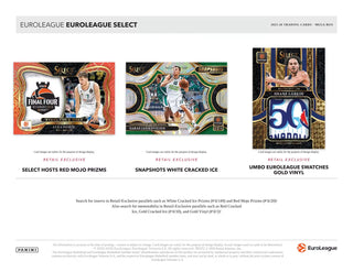 2025/26 Panini Select EuroLeague Basketball Mega Hobby Box