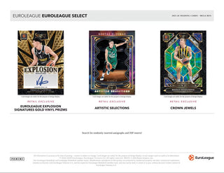 2025/26 Panini Select EuroLeague Basketball Mega Hobby Box
