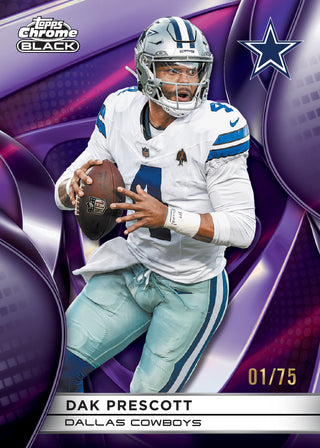 PREORDER: 2025 Topps Chrome Black Football NFL Hobby Box (Pre-Order: July 9)