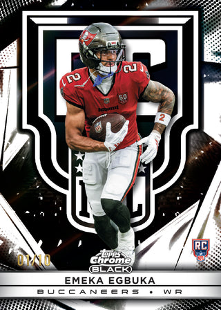 PREORDER: 2025 Topps Chrome Black Football NFL Hobby Box (Pre-Order: July 9)