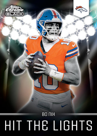 PREORDER: 2025 Topps Chrome Black Football NFL Hobby Box (Pre-Order: July 9)