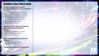 PREORDER:  2026 Topps Cosmic Chrome Baseball Hobby Box (4TH Nov 2026 4pm)
