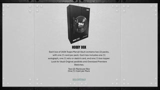 2026 Topps Vault Marvel Hobby Box - Pre Order