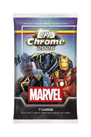 PREORDER 2026 Topps Chrome® Marvel Comics - Mega Box