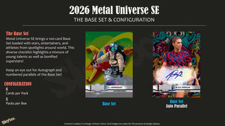 PREORDER:  2026 Upper Deck Metal Universe SE Blaster Box (23/10/26)