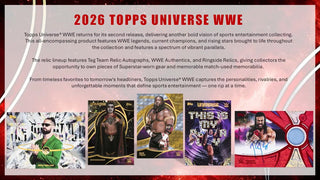PREORDER:  2026 Topps Universe WWE Wrestling Mega Box (11th Sept)