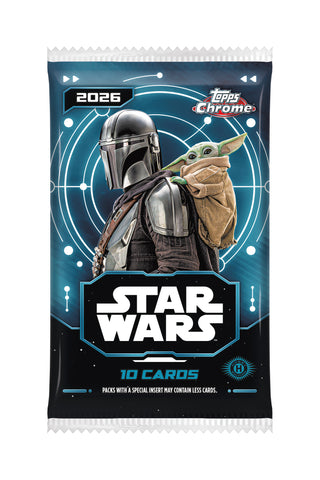 PREORDER: 2026 Topps Star Wars Chrome Hobby Box (Sept 30 2026)