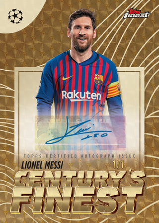 PREORDER 25th June: 2025/26 Topps® Finest UEFA Club Competitions Soccer Hobby Box